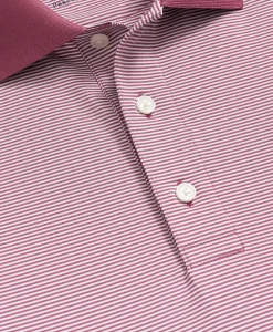 Performance Series Micro Stripe Jersey Polo Shirt