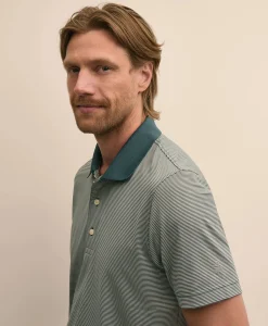 Performance Series Micro Stripe Jersey Polo Shirt
