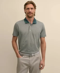 Performance Series Micro Stripe Jersey Polo Shirt