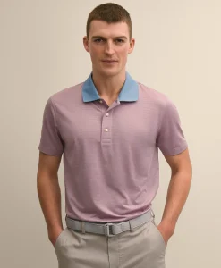 Performance Series Micro Stripe Jersey Polo Shirt