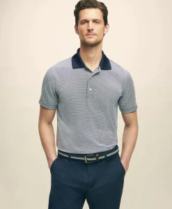 Performance Series Micro Stripe Jersey Polo Shirt