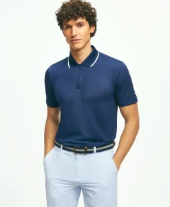 Performance Series Quarter-Zip Pique Polo Shirt