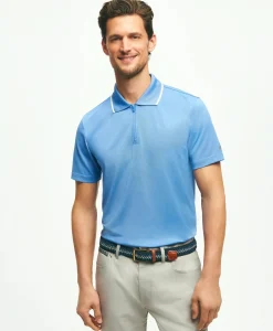 Performance Series Quarter-Zip Pique Polo Shirt