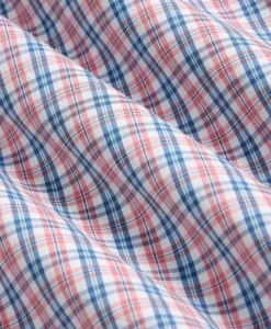 Performance Series Stretch Polo Button-Down Collar, Check Sport Shirt