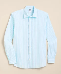 Performance Series Stretch Spread Collar, Striped Sport Shirt