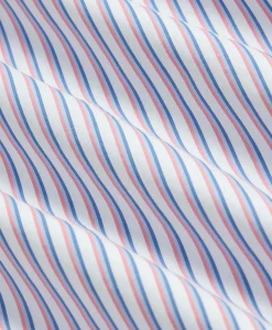 Performance Series Stretch Spread Collar, Ribbon Stripe Sport Shirt