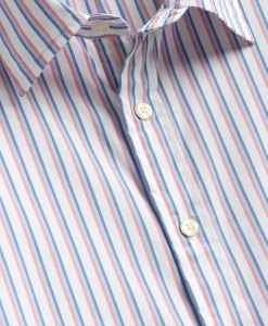 Performance Series Stretch Spread Collar, Ribbon Stripe Sport Shirt