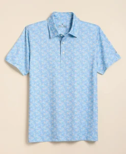 Performance Series Vintage Tropical Motif Polo Shirt