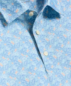 Performance Series Vintage Tropical Motif Polo Shirt