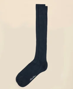 Pima Cotton Blend Over-the-Calf Socks