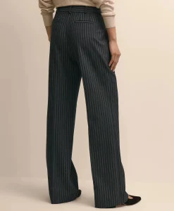 Pinstripe Flare Trouser