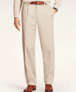 Pleated Traditional Fit Cotton Advantage Chino® Pants