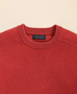 3-Ply Cashmere Crewneck Saddle Shoulder Sweater