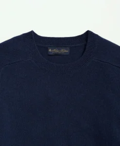 3-Ply Cashmere Crewneck Saddle Shoulder Sweater