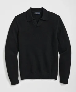 3-Ply Cashmere Jonny Collar Polo Sweater