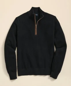 3-Ply Cashmere Quarter-Zip Sweater