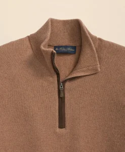 3-Ply Cashmere Quarter-Zip Sweater