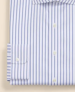 Pure Supima® Cotton English Spread Collar, Striped Dress Shirt