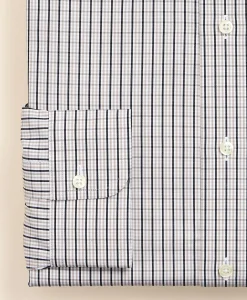 Pure Supima® Cotton Regular-Finish English Spread Collar, Check Dress Shirt
