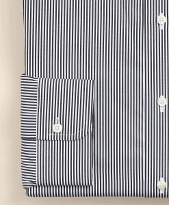 Pure Supima® Cotton Regular-Finish Ainsley Collar, Mini-Stripe Dress Shirt