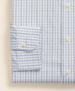 Pure Supima® Cotton Regular-Finish Ainsley Collar, Check Dress Shirt