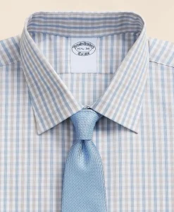 Pure Supima® Cotton Regular-Finish Ainsley Collar, Check Dress Shirt
