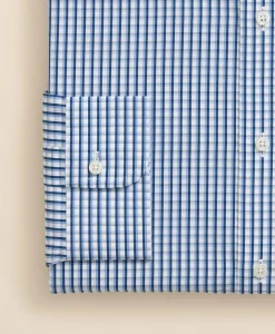 Pure Supima® Cotton Regular-Finish Ainsley Collar, Check Dress Shirt