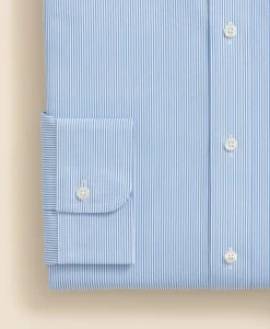 Pure Supima® Cotton Regular-Finish Ainsley Collar, Mini Stripe Dress Shirt