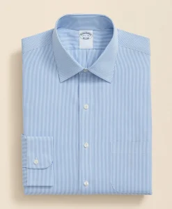 Pure Supima® Cotton Regular-Finish Ainsley Collar, Mini Stripe Dress Shirt