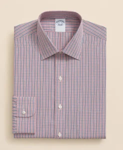 Pure Supima® Cotton Regular-Finish Ainsley Collar, Ground Check Dress Shirt