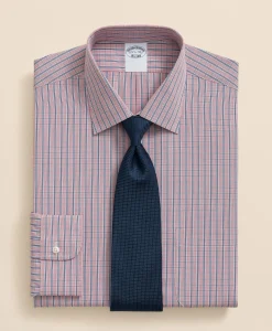 Pure Supima® Cotton Regular-Finish Ainsley Collar, Ground Check Dress Shirt