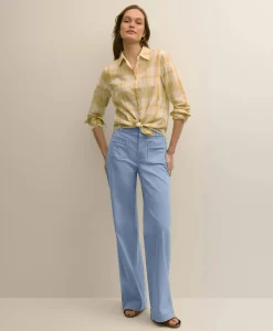 Relaxed Cotton Madras Shirt