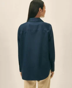 Relaxed Shirt in Supima® Cotton Sateen
