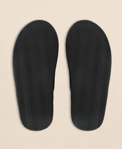 Shearling Lined Leather Slippers