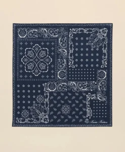 Silk Bandana Print Pocket Square