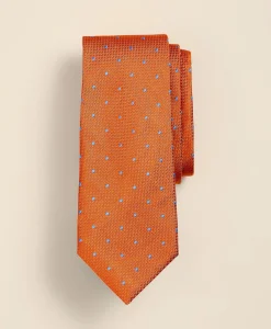 Silk Basketweave Dot Tie