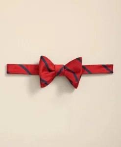 Silk BB#3 Rep Striped Bow Tie
