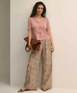 Silk-Cotton Polo Sweater