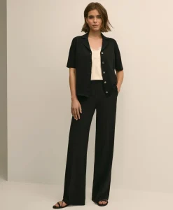 Silk-Cotton Polo Sweater