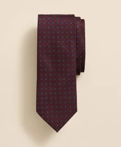 Silk Dot Flower Tie