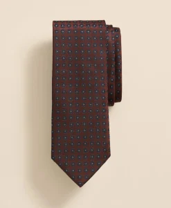 Silk Dot Flower Tie