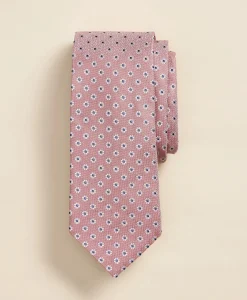 Silk Flower Foulard Tie