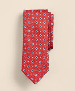 Silk Geometric Dot Tie