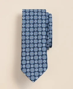 Silk Octagon Flower Tie