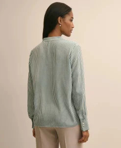 Silk Stripe Blouse