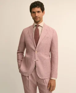 Slim Fit Linen Suit Jacket
