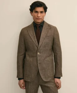 Slim Fit Linen Suit Jacket