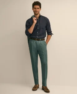Slim Fit Linen Suit Pants