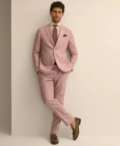 Slim Fit Linen Suit Pants