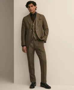 Slim Fit Linen Suit Pants